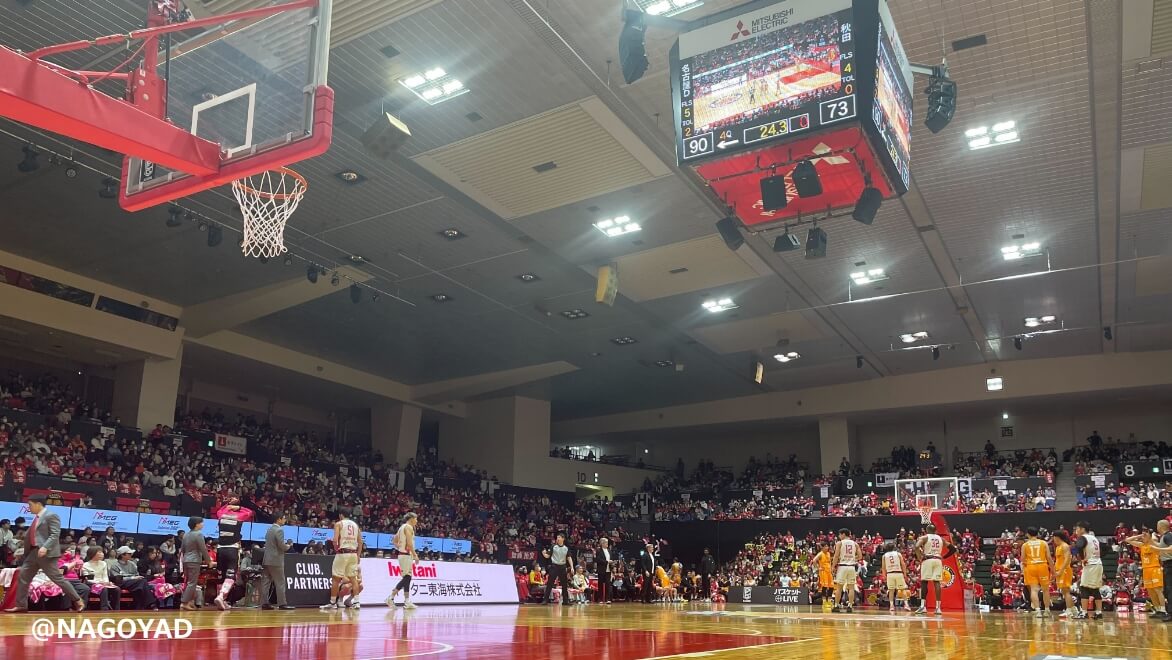 名古屋ダイヤモンドドルフィンズの試合の様子